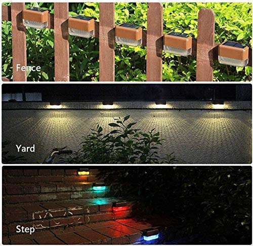 Solar Stair Lights : Auto Light Up In The Dark