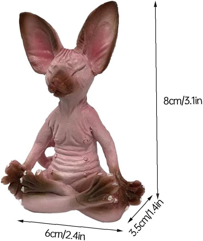 Meditating Sphynx Cat Figurine