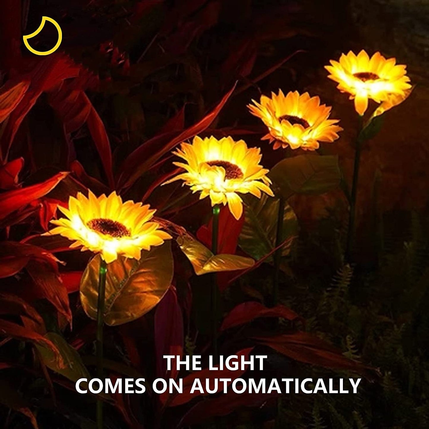 Everlasting Glow-In-The-Dark Solar Sunflower Lights